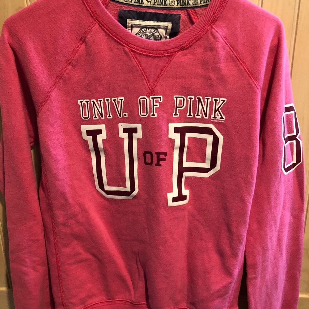 2/$30 PINK Victoria’s Secret “Univ. of Pink” sweatshirt